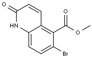 Methyl 6-bromo-2-oxo-1,2-dihydroquinoline-5-carboxylate Struktur