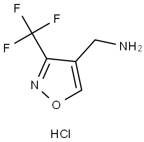 (3-(Trifluoromethyl)isoxazol-4-yl)methanamine hydrochloride Struktur
