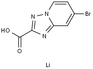 Lithium 7-bromo-[1,2,4]triazolo[1,5-a]pyridine-2-carboxylate Struktur