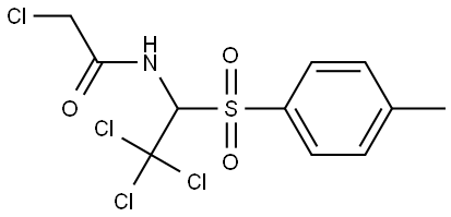 2-CHLORO-N-(2,2,2-TRICHLORO-1-(TOLUENE-4-SULFONYL)-ETHYL)-ACETAMIDE Struktur