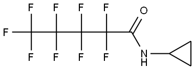 N-CYCLOPROPYL-2,2,3,3,4,4,5,5,5-NONAFLUOROPENTANAMIDE Struktur