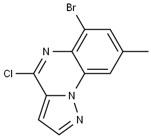 Pyrazolo[1,5-a]quinoxaline, 6-bromo-4-chloro-8-methyl- Struktur