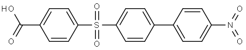 4-(4'-NITRO-BIPHENYL-4-SULFONYL)-BENZOIC ACID Struktur