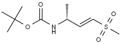 (R,E)-(4-(甲基磺?；?丁-3-烯-2-基)氨基甲酸叔丁酯, 3008208-51-0, 結(jié)構(gòu)式