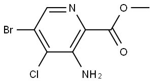 Methyl 3-amino-5-bromo-4-chloropicolinate Struktur