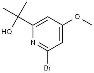 2-(6-Bromo-4-methoxypyridin-2-yl)propan-2-ol Struktur