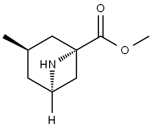 rel-(1S,3R,5R)-Methyl 3-methyl-6-azabicyclo[3.1.1]heptane-1-carboxylate Structure