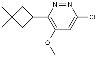 6-Chloro-3-(3,3-dimethylcyclobutyl)-4-methoxypyridazine Structure