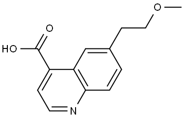 6-(2-Methoxyethyl)quinoline-4-carboxylic acid Struktur