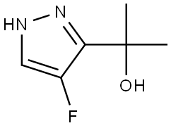2-(4-fluoro-1H-pyrazol-3-yl)propane-2-ol Struktur