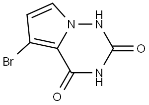 5-Bromopyrrolo[2,1-f][1,2,4]triazine-2,4(1H,3H)-dione Structure