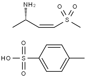 (S,Z)-4-(Methylsulfonyl)but-3-en-2-amine 4-methylbenzenesulfonate Struktur