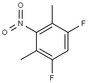 1,5-difluoro-2,4-dimethyl-3-nitrobenzene Struktur