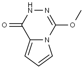 4-Methoxypyrrolo[1,2-d][1,2,4]triazin-1(2H)-one Struktur