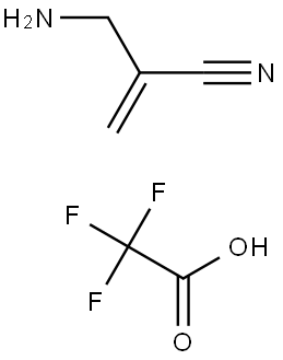 2-(Aminomethyl)acrylonitrile 2,2,2-trifluoroacetate Struktur