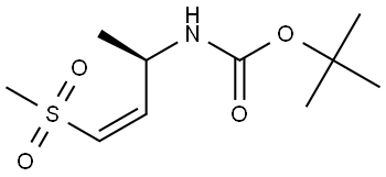 tert-Butyl (R,Z)-(4-(methylsulfonyl)but-3-en-2-yl)carbamate Struktur