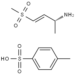 (R,E)-4-(Methylsulfonyl)but-3-en-2-amine 4-methylbenzenesulfonate Struktur
