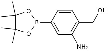 2-Amino-4-(4,4,5,5-tetramethyl-1,3,2-dioxaborolan-2-yl)-Benzenemethanol Struktur