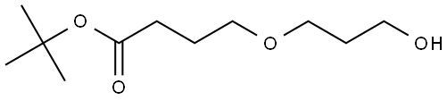 tert-butyl 4-(3-hydroxypropoxy)butanoate Struktur