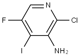 3-Pyridinamine, 2-chloro-5-fluoro-4-iodo- Struktur