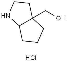 (octahydrocyclopenta[b]pyrrol-3a-yl)methanol hydrochloride Struktur