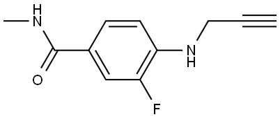 3-Fluoro-N-methyl-4-(prop-2-yn-1-ylamino)benzamide Struktur