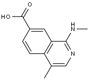 4-Methyl-1-(methylamino)isoquinoline-7-carboxylic acid Struktur