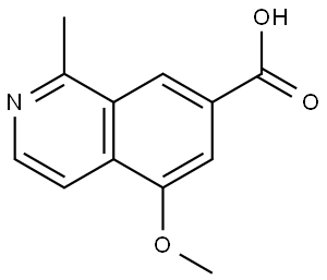 5-Methoxy-1-methylisoquinoline-7-carboxylic acid Struktur