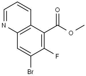 Methyl 7-bromo-6-fluoroquinoline-5-carboxylate Struktur