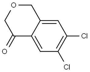 6,7-Dichloroisochroman-4-one Struktur