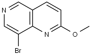 8-Bromo-2-methoxy-1,6-naphthyridine Struktur