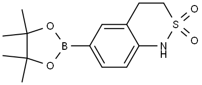 6-(4,4,5,5-Tetramethyl-1,3,2-dioxaborolan-2-yl)-3,4-dihydro-1H-benzo[c][1,2]thiazine 2,2-dioxide Struktur