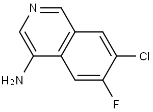 7-Chloro-6-fluoroisoquinolin-4-amine Struktur
