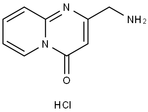 2-(Aminomethyl)-4H-pyrido[1,2-a]pyrimidin-4-one hydrochloride Struktur