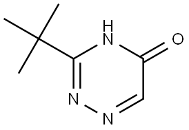3-(tert-Butyl)-1,2,4-triazin-5(2H)-one Struktur