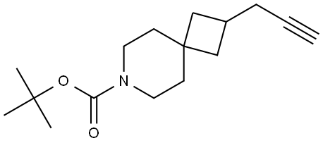 tert-Butyl 2-(prop-2-yn-1-yl)-7-azaspiro[3.5]nonane-7-carboxylate Struktur
