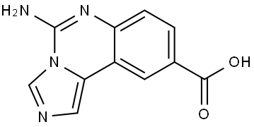 Imidazo[1,5-c]quinazoline-9-carboxylic acid, 5-amino- Struktur