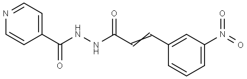 N'-(3-(3-NITROPHENYL)ACRYLOYL)ISONICOTINOHYDRAZIDE Struktur