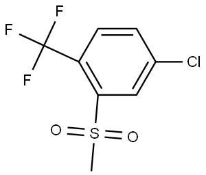 Benzene, 4-chloro-2-(methylsulfonyl)-1-(trifluoromethyl)- Struktur