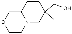 (7-Methyloctahydropyrido[2,1-c][1,4]oxazin-7-yl)methanol Struktur