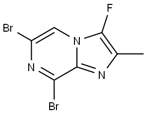 6,8-Dibromo-3-fluoro-2-methylimidazo[1,2-a]pyrazine Struktur