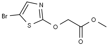 Acetic acid, 2-[(5-bromo-2-thiazolyl)oxy]-, methyl ester Struktur