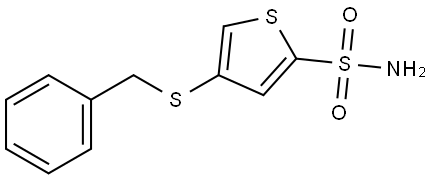 2-Thiophenesulfonamide, 4-[(phenylmethyl)thio]- Struktur