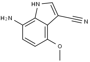 7-Amino-4-methoxy-1H-indole-3-carbonitrile Struktur