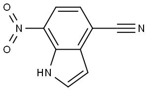 7-Nitro-1H-indole-4-carbonitrile Struktur