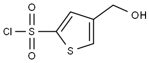 2-Thiophenesulfonyl chloride, 4-(hydroxymethyl)- Struktur