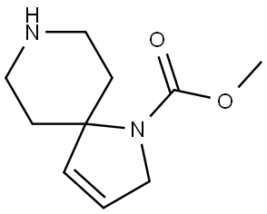 1,8-Diazaspiro[4.5]dec-3-ene-1-carboxylic acid, methyl ester Struktur