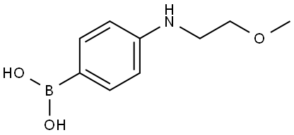 (4-((2-Methoxyethyl)amino)phenyl)boronic acid Struktur