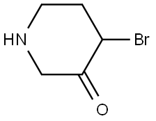 4-Bromopiperidin-3-one Struktur