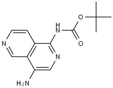 tert-Butyl (4-amino-2,6-naphthyridin-1-yl)carbamate Struktur